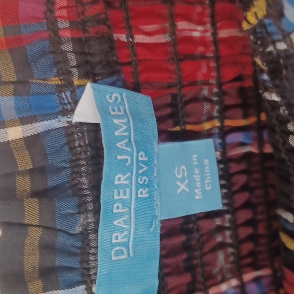 Draper James RSVP Plaid Midi Dress, Smocked Bodice, Lantern Sleeves, Pockets, XS - Picture 2 of 16